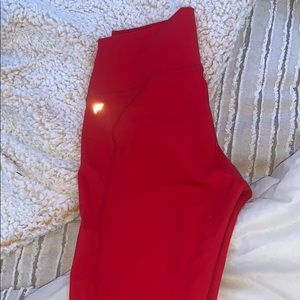 Fabletics Red Leggings 7/8 length